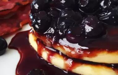 Homemade Blueberry Sauce Recipe for Pancakes, Waffles, and Desserts