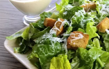 Homemade Caesar Salad Dressing Recipe