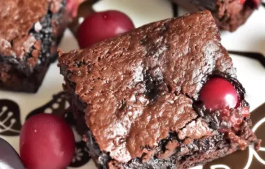 Homemade Cherry Brownies Recipe