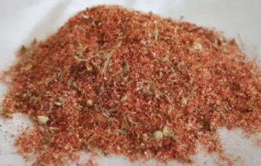 Homemade Chili Seasoning Mix