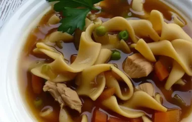 Homemade Chunky Chicken Noodle Soup for Cozy Nights