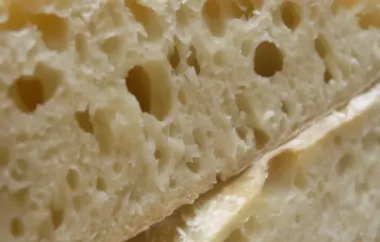 Homemade Ciabatta Bread Recipe