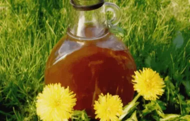 Homemade Dandelion Syrup Recipe