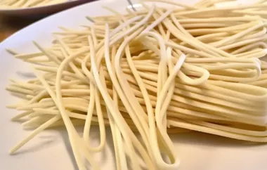 Homemade Eggless Pasta Recipe