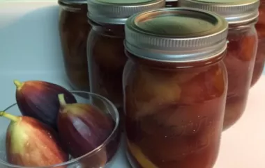 Homemade Fig Preserves Recipe