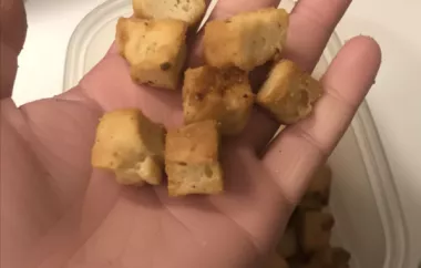 Homemade Focaccia Croutons Recipe