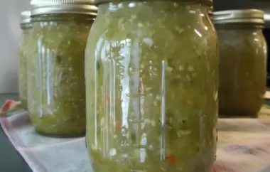 Homemade Green Tomato Relish Recipe