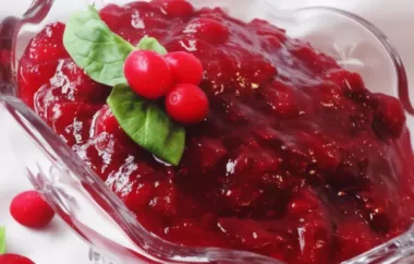 Homemade Holiday Cranberry Sauce Recipe