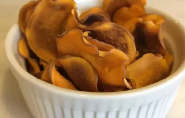 Homemade Microwave Sweet Potato Chips