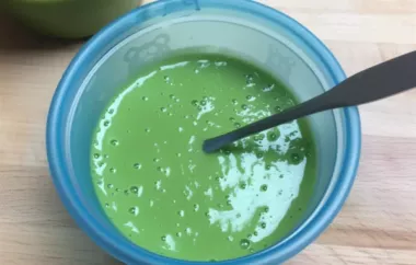 Homemade Pea Puree Recipe for Babies