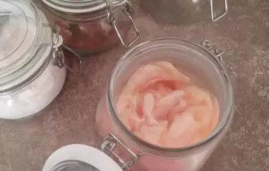 Homemade Pickled Ginger (Gari) - A Delicious and Tangy Condiment