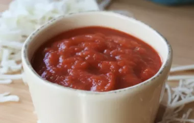 Homemade Pizza Sauce with Olive Oil