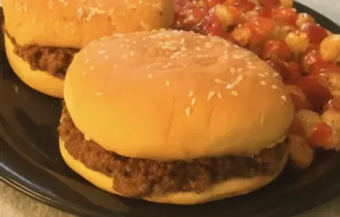 Homemade Sloppy Joes