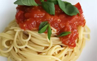 Homemade Spaghetti Sauce Recipe with Fresh Tomatoes