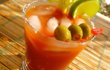 Homemade Spicy Bloody Mary Mix Recipe with a Kick