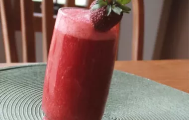 Homemade Strawberry Nectar