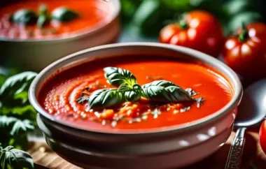 Homemade Tomato Basil Soup Recipe