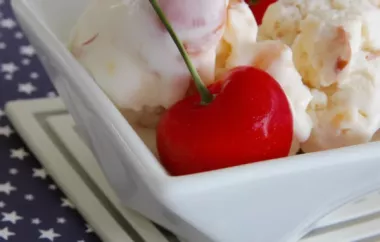 Homemade Vanilla Cherry Ice Cream Recipe
