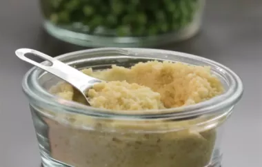 Homemade Vegan Parmesan Cheese Recipe