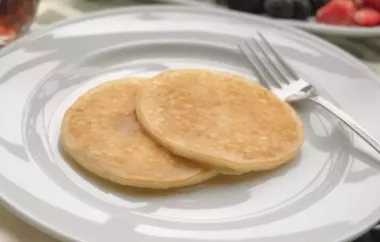 Honey Cinnamon Homemade Pancakes for a Sweet Breakfast Treat