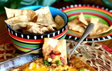 Hot Bean and Bacon Dip with Air Fryer Tortilla Chips