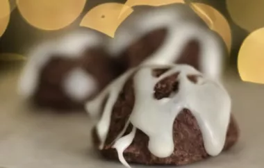 Hot Chocolate Cookies with Marshmallow Glaze