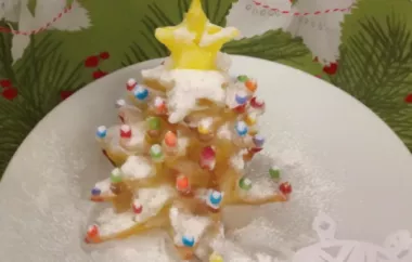 Impress your guests with this stunning Christmas Tree Cookie Stack.