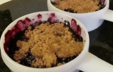 Individual Blueberry Crumble