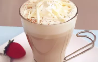 Indulge in a creamy and decadent white chocolate latte at home with Abbey's recipe.