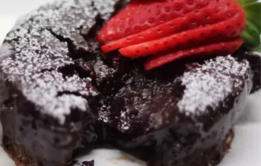 Indulge in a decadent dessert with Chef John's Chocolate Lava Cake recipe