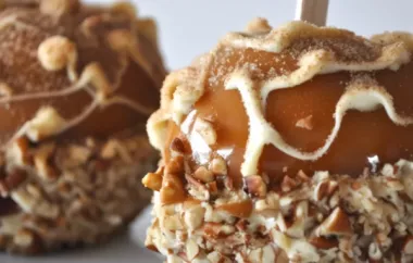 Indulge in a decadent treat with our gourmet caramel apples