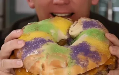 Indulge in a Delicious and Decadent Giant King Cake Burger