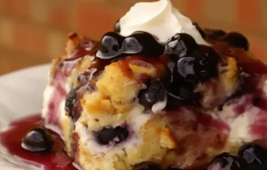 Indulge in a delicious and easy-to-make Blueberry French Toast Casserole perfect for breakfast or brunch