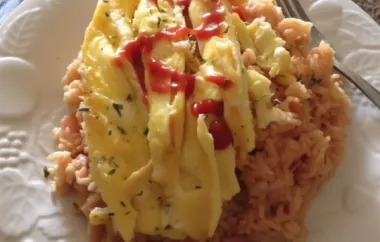 Indulge in a delicious fusion of Japanese and American flavors with this hearty omurice recipe.