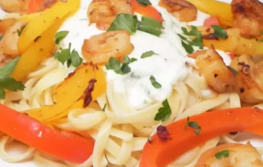 Indulge in a luxurious and satisfying seafood and pasta dish with this creamy recipe.