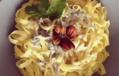 Indulge in a Sensuous Meal: Aphrodisiac Tagliatelle with Blue Cheese Sauce