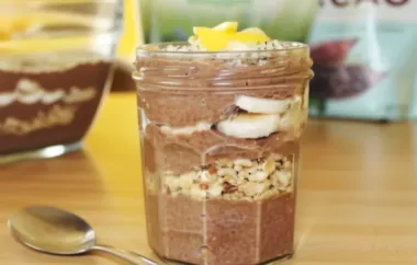 Indulge in a Vegan Delight with this Chocolate Peanut Butter Chia Pudding Parfait!