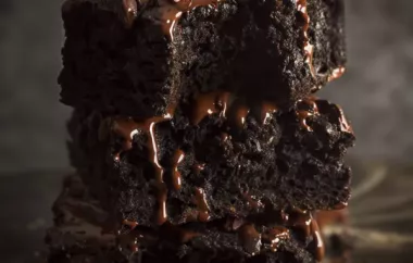 Indulge in rich and decadent gluten-free, vegan dark chocolate brownies