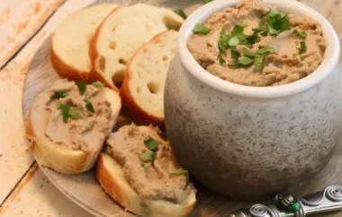 Indulge in the Creamy Delicacy of Classic Chicken Liver Pate