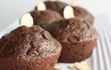 Indulge in the decadent goodness of these chocolate chocolate chip nut muffins.