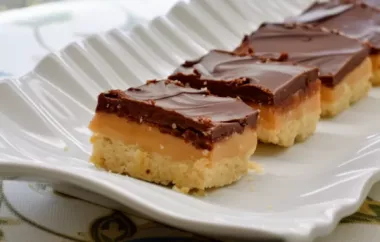 Indulge in the decadent sweetness of Millionaire's Shortbread.
