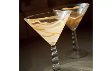 Indulge in the delicious flavors of caramel with this sweet and creamy martini recipe.