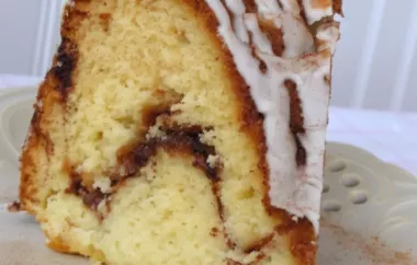 Indulge in the delicious flavors of cinnamon with this impressive Cinnamon Swirl Bundt Coffee Cake.