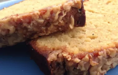 Indulge in the delicious flavors of toffee and pumpkin spice with this moist and flavorful bread.