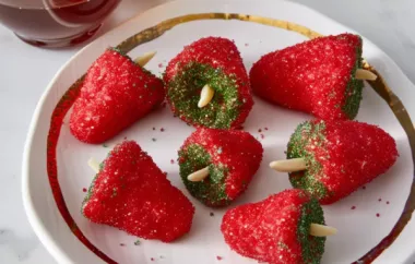 Indulge in the festive flavors of Christmas with this delightful strawberry dessert