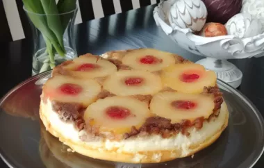 Indulge in the perfect blend of sweet and creamy with this Pineapple Upside-Down Cheesecake recipe.