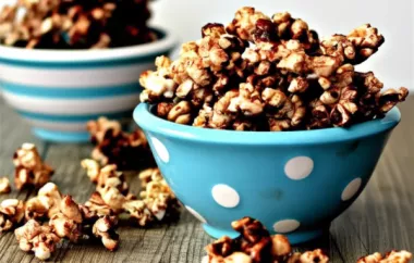 Indulge in the perfect blend of sweet and salty flavors with this Dark Chocolate Popcorn recipe.