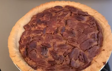 Indulge in the rich and decadent flavors of this classic pecan pie recipe.
