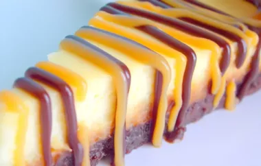 Indulge in the richness of brownie, caramel, and cheesecake with this decadent dessert.