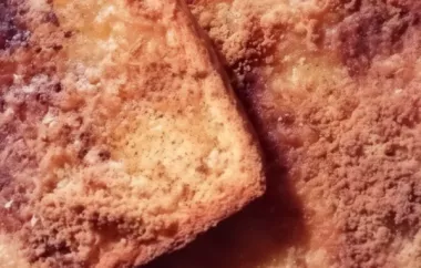 Indulge in the sweet and comforting flavors of homemade Cinnamon Toast.